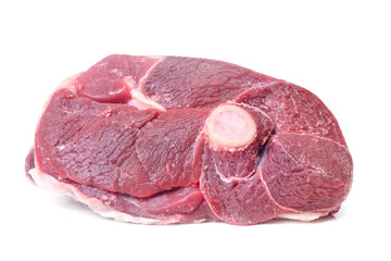 Lamb meat on white background