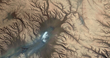 Shangrila, abstract photography of the deserts of Africa from the air. 