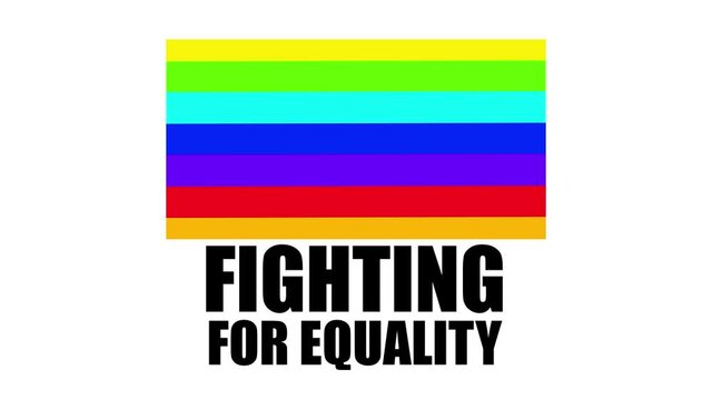 Flag LGBT pride community, Gay culture symbol, Homosexual pride. Rainbow flag sexual identity	
