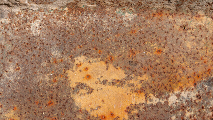Old grunge rustic metal texture, Rusty on old metal background, weathered, old rusty building structure, red-brown colours 