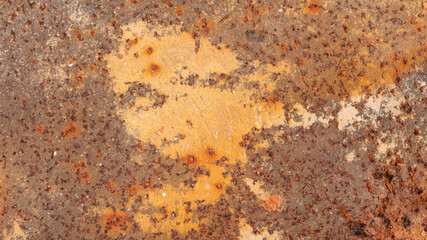 Old grunge rustic metal texture, Rusty on old metal background, weathered, old rusty building structure, red-brown colours 