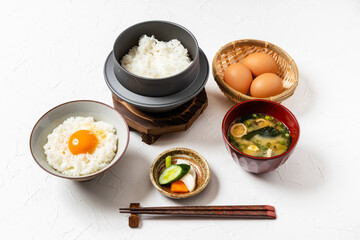 ごはんとおかず　Side dishes of rice japanese food