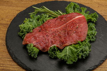 Raw beef steak for grill