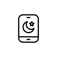 islam app icon. ramadan icon. perfect to logo, presentation, template, website, application, and more product. vector icon design line style