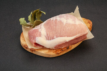 Raw pork meat for cooking