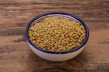 Vegan cuisine - Dry lentil heap