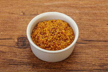 Dijon mustard sauce with seeds