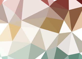 Abstract color Low-Polygones Generative Art background illustration