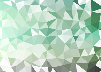 Abstract color Low-Polygones Generative Art background illustration