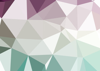 Abstract color Low-Polygones Generative Art background illustration