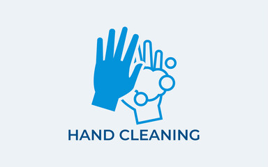 Wash / washing hands to keep clean line art vector icon for websites and print
