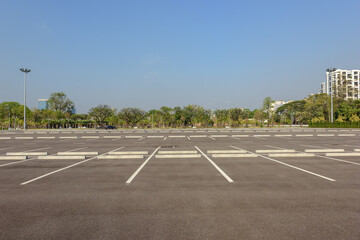 Parking lot in public areas