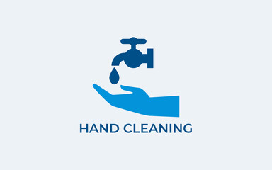 Wash / washing hands to keep clean line art vector icon for websites and print