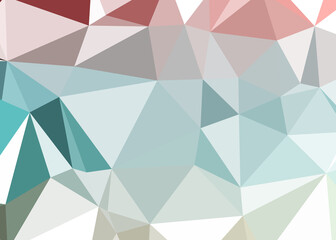 Obraz premium Abstract color Low-Polygones Generative Art background illustration