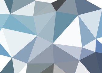 Fototapeta premium Abstract color Low-Polygones Generative Art background illustration