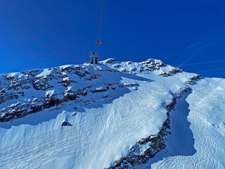 The top station of the cable car Col du Pillon - Scex Rouge on Sex Rouge (Travel destination...