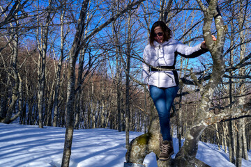 Modella nella Neve