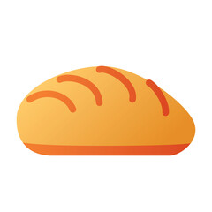 bread bakery bake single isolated icon with smooth style