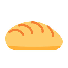 bread bakery bake single isolated icon with flat style