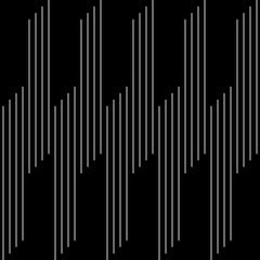 Geometric of vertical stripe pattern. Design regular lines white on black background. Design print for illustration, texture, textile, wallpaper, background. Set 3