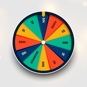 spin fortune wheel of luck background