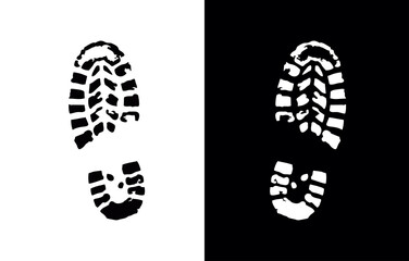Shoe Print Vector Sign