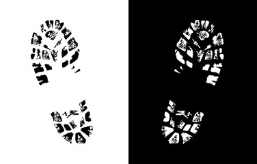 Shoe Print Vector Sign