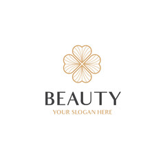 Natural cosmetics logo design vector