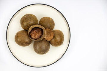 A plate of beautiful Luo Han fruit