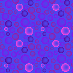 Fototapeta na wymiar Seamless texture, pattern on a square background - colored glass balls or soap bubbles. Design for a website or blog, textiles, wallpaper, packaging.