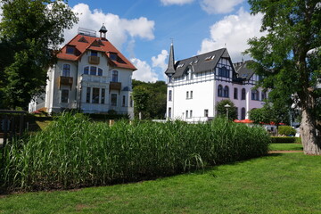 Fototapeta na wymiar Villen und Bäderarchitektur Ostsee Bad Zinnowitz