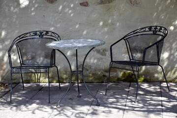 Outdoor Sitzecke im ländlichen Raum