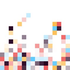 Minimal modern mosaic geometric colorful abstract background pattern art