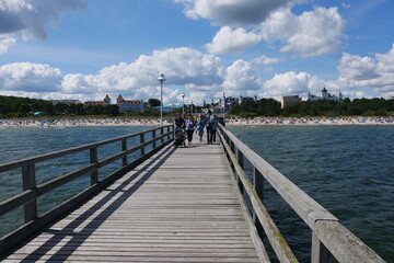 Obraz premium Seebrücke in Zinnowitz an der Ostsee
