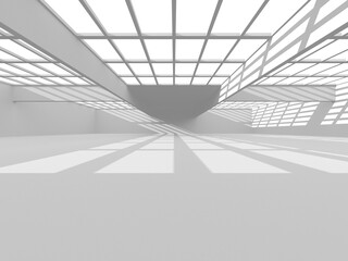 White Modern Background. Abstract Building Concept