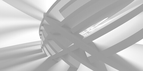 White Modern Background. Abstract Building Concept
