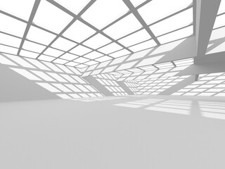 White Modern Background. Abstract Building Concept