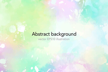 Abstract colorful watercolor texture hand drawing graphic design vector EPS10 illustration background.