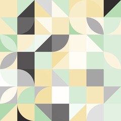 Minimal modern geometric colorful abstract background pattern art