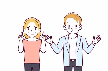 二人の外国人夫婦