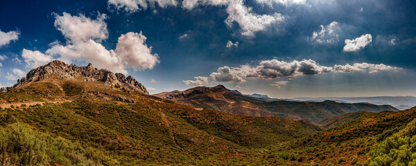 A panoramic view of Mount Albo