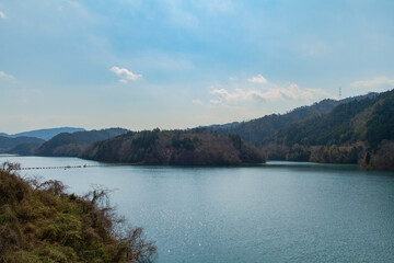 Hiyoshi Dam (Lake Tenwaka), Nantan City, Kyoto Prefecture, Japan