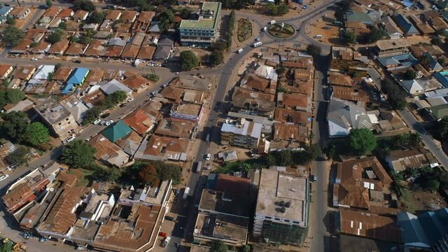 Aerial view of the Morogoro town