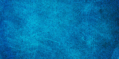 blue colored grunge wall texture for banner, backdrop