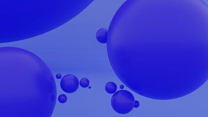 Lots of 3d blue spheres on a bluish-green background