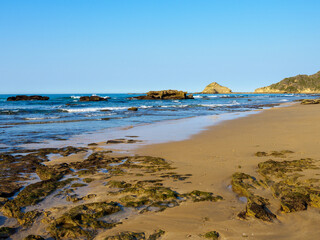 Beach scene at Gericke's (Gerickes )Point on Swartvlei Beach near Sedgefield. Garden Route. Western Cape. South Africa
