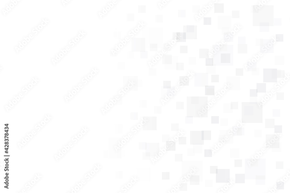 Wall mural abstract geometric white and gray color background with square shape. vector illustration.