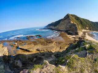 Coastal scene at Gericke's (Gerickes) Point at Swartvlei Beach near Sedgefield. Garden Route. Western Cape. South Africa