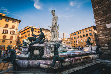 Fontana del Nettuno - Neptun fontain - near Palazzo Vecchio, Florence, Italy © Markus
