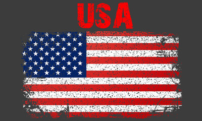awesome U.S.A Typography T-Shirt design Print File